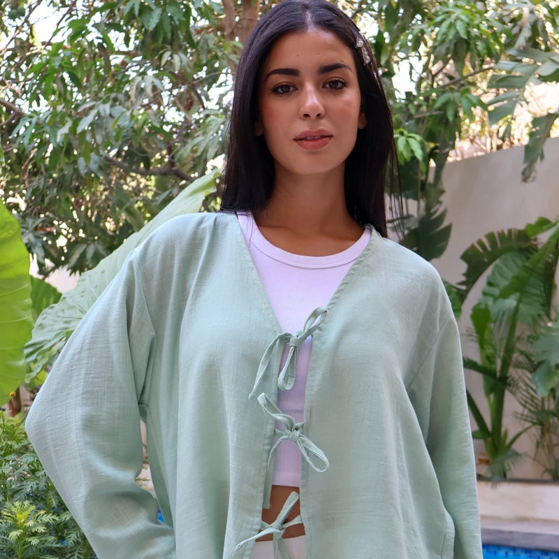 Pavo Sarah Mint Blouse - Image 3