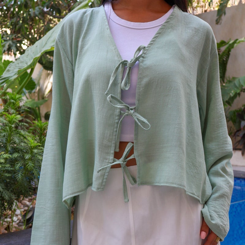 Pavo Sarah Mint Blouse - Image 2
