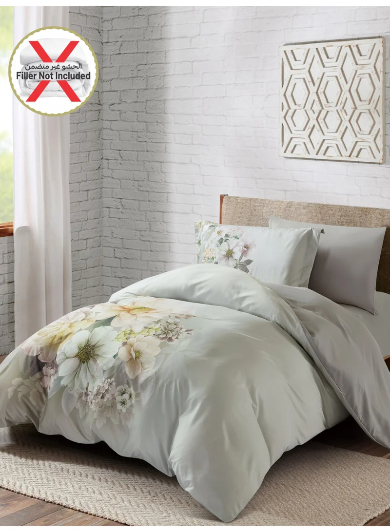 دوناتيلا طقم غطاء لحاف مشجر 4 قطع مقاس كوين يناسب سرير 150×200 سم مايكروفايبر ناعم , تصميم راقي و انيق , يناسب جميع الفصول (لا يشمل حشوة اللحاف)