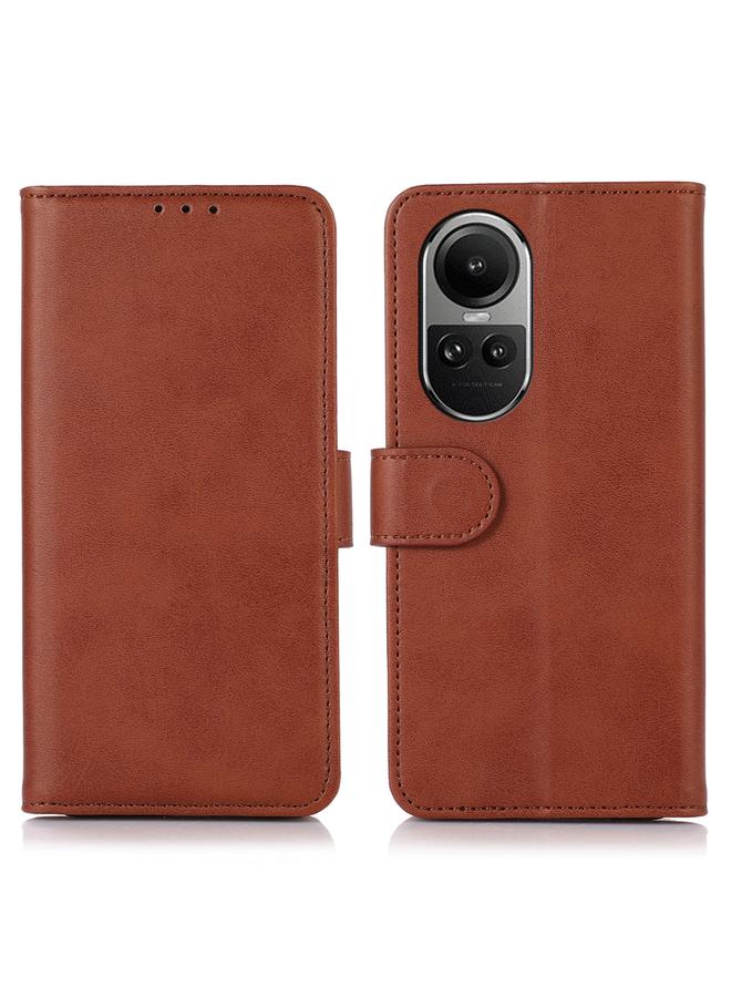 S-TOP Case For OPPO Reno10 / Reno10 Pro Global Cow Texture Flip Leather Phone Case - Image 1