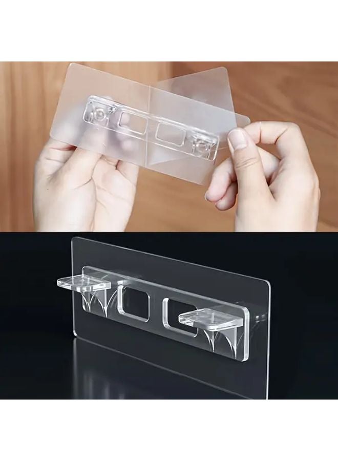 2pcs Heavy Duty No Drill Shelf Supports Self Adhesive Mounting Pegs Damage Free Installation - Image 5