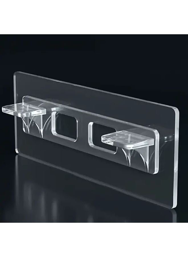 2pcs Heavy Duty No Drill Shelf Supports Self Adhesive Mounting Pegs Damage Free Installation - Image 3