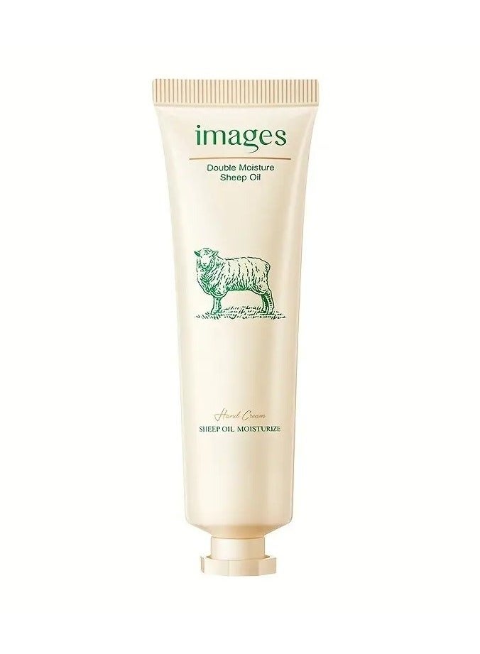 images 1pc Travel Size Sheep Oil Moisturizing Hand Cream - Hydrating, Nourishing, Non-Greasy Formula for Silky Smooth Hands - Soothes and Repairs Dry, Cracked Skin, 30g Essential Hand Care for Soft, Supple Hands - Image 1