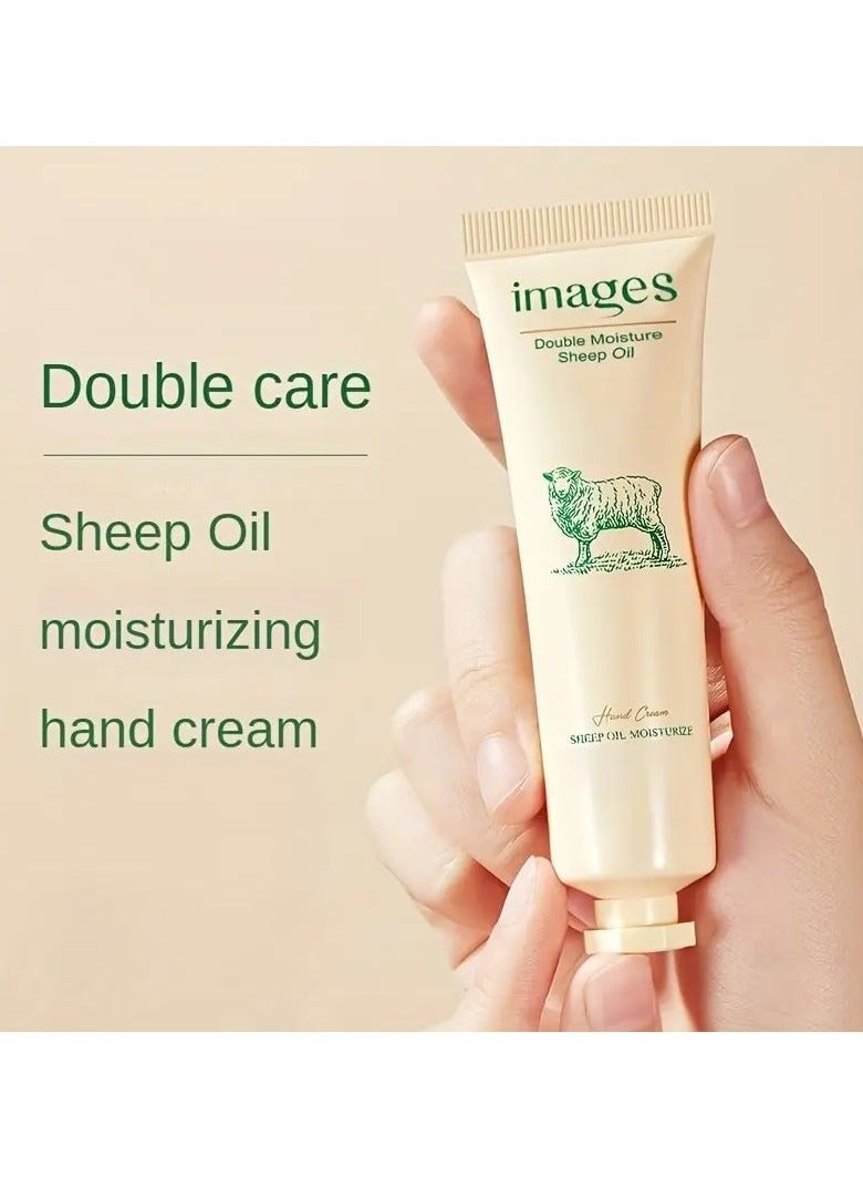 images 1pc Travel Size Sheep Oil Moisturizing Hand Cream - Hydrating, Nourishing, Non-Greasy Formula for Silky Smooth Hands - Soothes and Repairs Dry, Cracked Skin, 30g Essential Hand Care for Soft, Supple Hands - Image 4