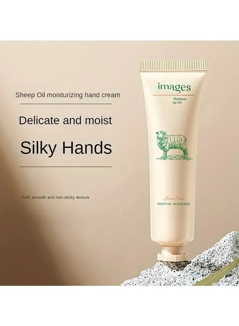 images 1pc Travel Size Sheep Oil Moisturizing Hand Cream - Hydrating, Nourishing, Non-Greasy Formula for Silky Smooth Hands - Soothes and Repairs Dry, Cracked Skin, 30g Essential Hand Care for Soft, Supple Hands - Image 5
