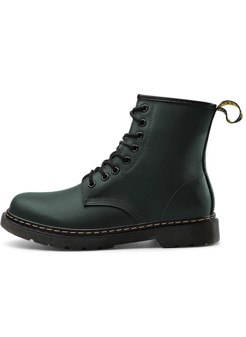 Loquat Motorcycle Ankle Platform Boots Green  - Image 2