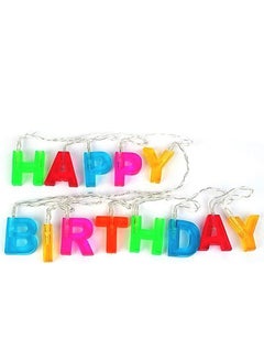 Brain Giggles Brain Giggles LED Happy Birthday 13 String Lights for Indoor Birthday Party Decorations  - Image 1