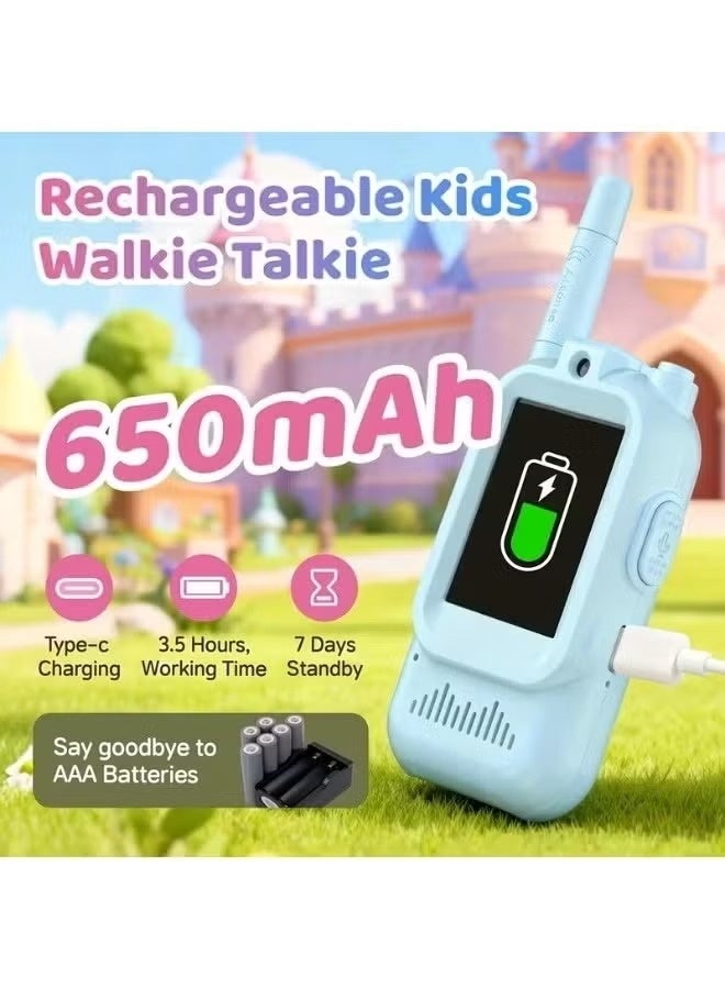 Eworld Kids Toy Video Video Communication Device 2 Pack, HD Camera & Voice Changer, Rechargeable Long Range Communication Toy for Boys & Girls Ages 3–8, Outdoor Play & Gift Set - Image 4