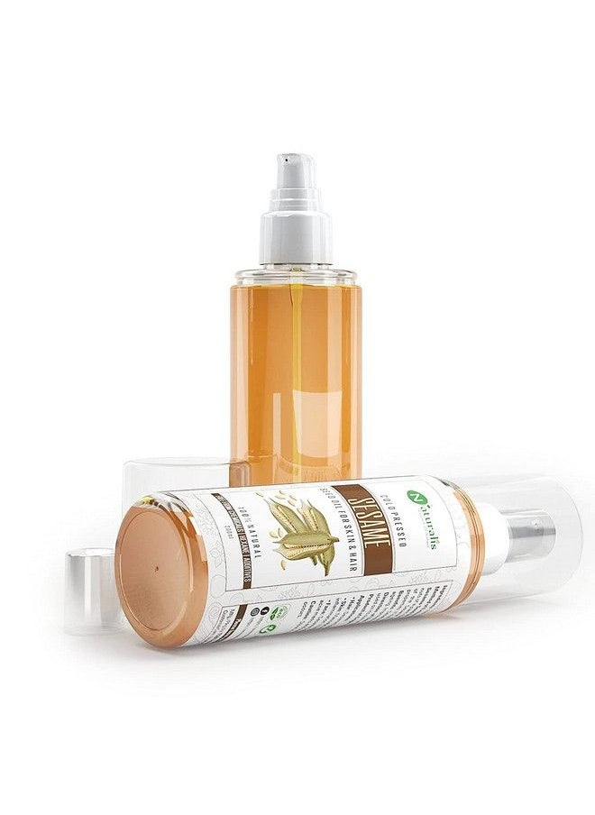 Naturalis Essence Of Nature Cold Pressed Sesame Seed Carrier Oil For Hair Body Skin Care Massage 200 Ml  - Image 3