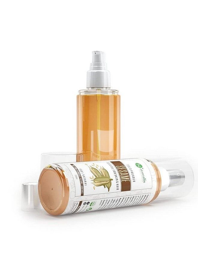 Naturalis Essence Of Nature Cold Pressed Sesame Seed Carrier Oil For Hair Body Skin Care Massage 200 Ml  - Image 4