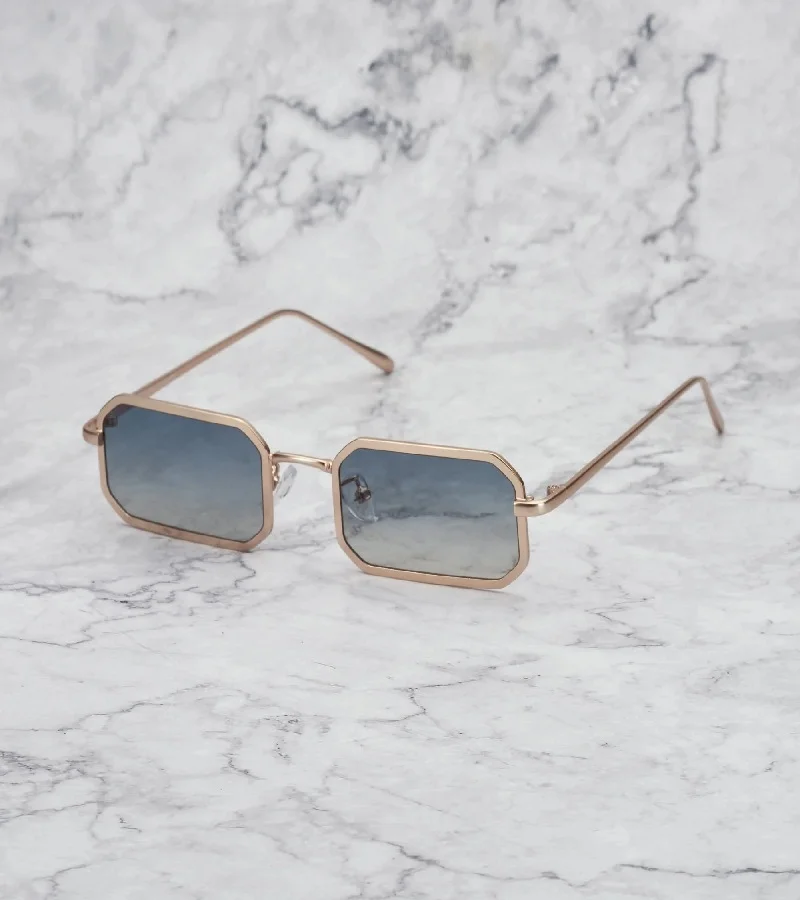 Explicit Poets Explicit Poets Unisex MURPHY Gold - Gradient Green to Yellow Stylish Sunglasses, 47EP4