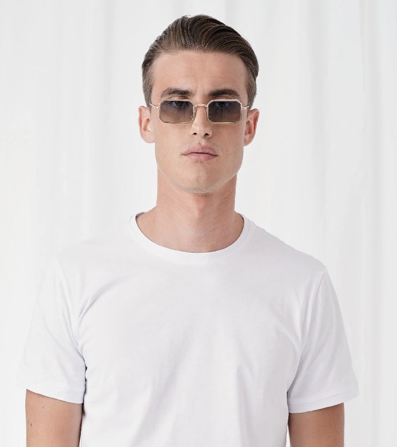  اكسبليست باوتس نظارات شمسية أنيقة للجنسين من مورفي جولد بتدرج أخضر إلى أصفر - Image 3