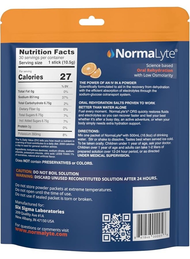 NormaLyte Orange - FSA Eligible Electrolyte Powder Packets | Clinically Studied Electrolyte Drink Mix - Image 4