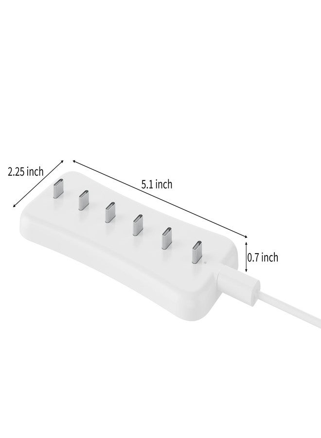 Rihvy USB Under Cabinet Lighting Charging Station with 6 Type-c Charging Ports, Portable Motion Sensor Light Indoor Multi-Light Storage & Charging Base - Image 2