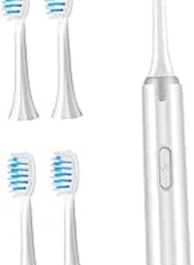 Electric Toothbrush for Adults with Soft Bristles Waterproof Non Rechargeable - Image 1