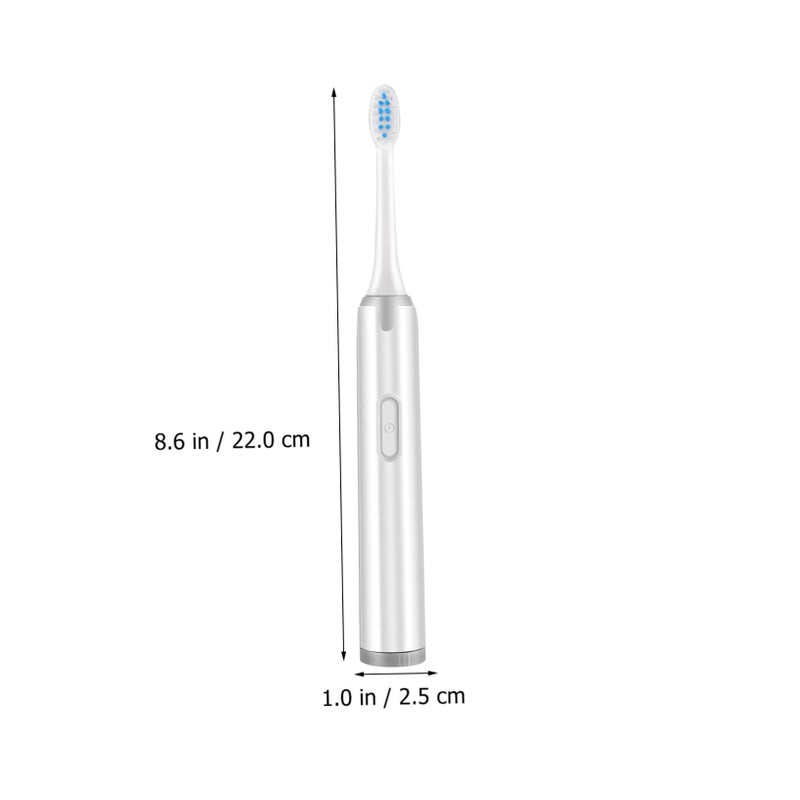 Electric Toothbrush for Adults with Soft Bristles Waterproof Non Rechargeable - Image 3