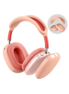 Silicone Case Cover for AirPods Max Headphones Anti-Scratch Ear Cups Cover and Headband Cover for AirPods Max Accessories Skin Protector for AirPods Max (Pink)