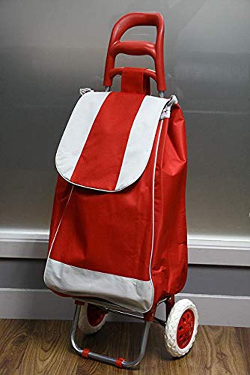 جليفار عربة تسوق محمولة - عربة بقالة قابلة للطي بعجلات - حقيبة خضراوات قابلة لإعادة الاستخدام، حقيبة سفر خفيفة الوزن قابلة للدحرجة، حامل أمتعة قابل للطي للاستخدام اليومي، صديقة للبيئة ومتينة - Image 5