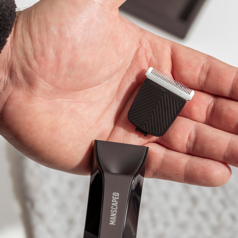 manscaped مانسكيبيد® ماكينة الحلاقة® بليد استبدال آمن للبشرة - رأس شفرات سيراميك لتشذيب شعر المنطقة الحساسة، خرطوشة حلاقة قابلة للتثبيت مع واقي مدمج لنماذج 2.0، 3.0، 4.0، (عبوة واحدة) - Image 2