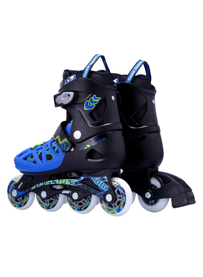 Cougar Adult Adjustable Number Roller Skates Inline Skates Black And Blue Size L - Image 3