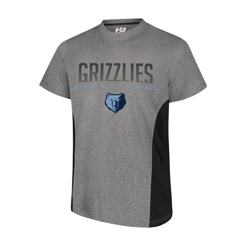 Ultra Game NBA Official Mens Super Soft Supreme TShirt Unisex Memphis Grizzlies Heather Charcoal Large - Image 1