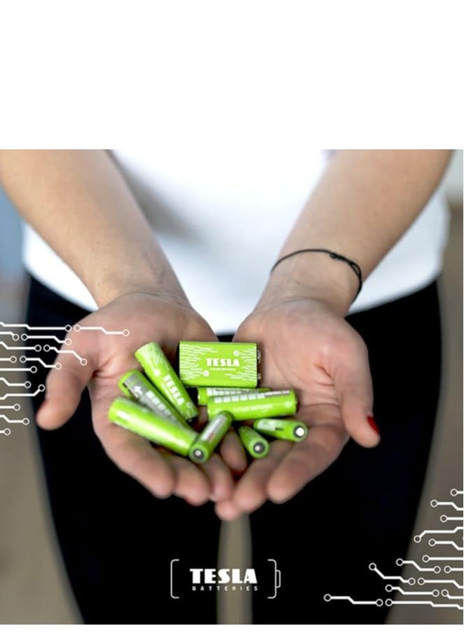 بطاريات تسلا 4 حجارة  قابلين للشحن AAA متعدد الاستخدامات - Image 5