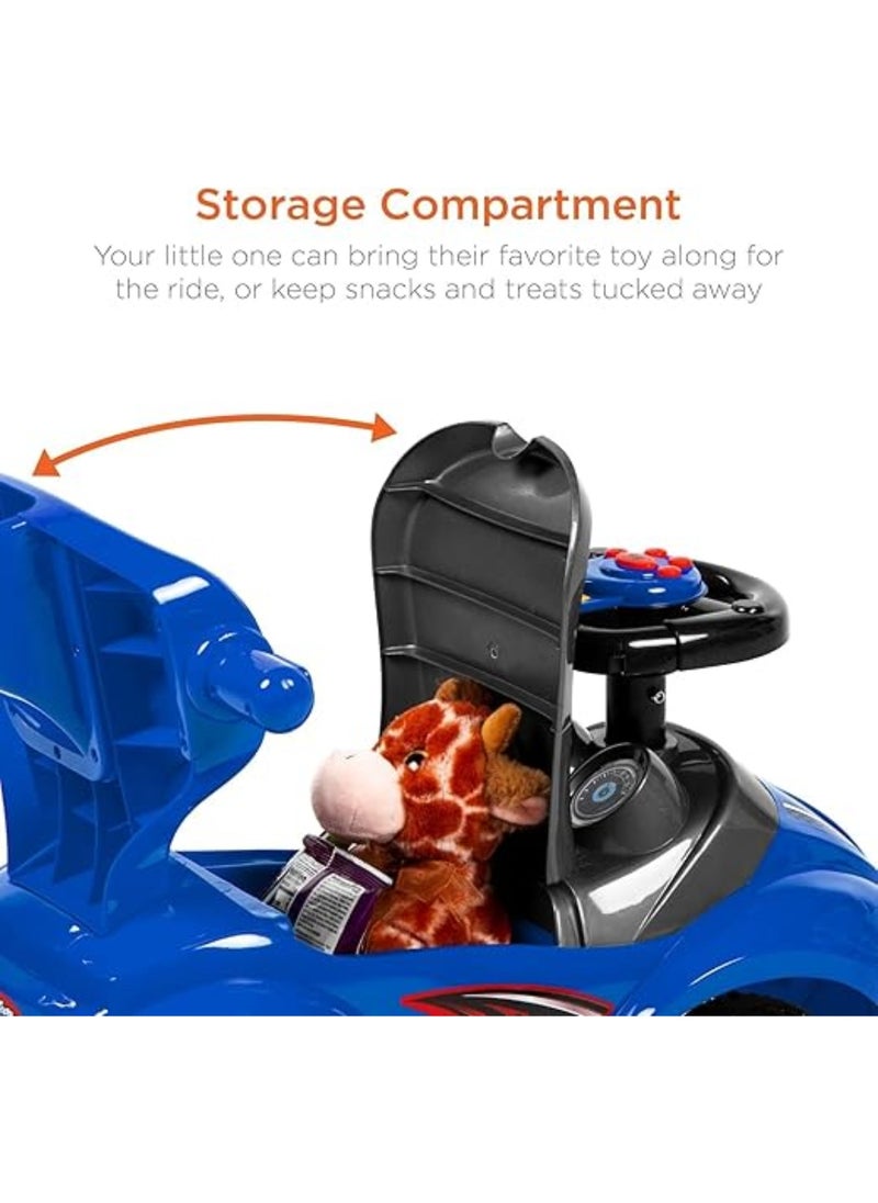 3-in-1 Ride-On Activity Toy with Push Handle and Musical Steering Wheel 62*40*86cm