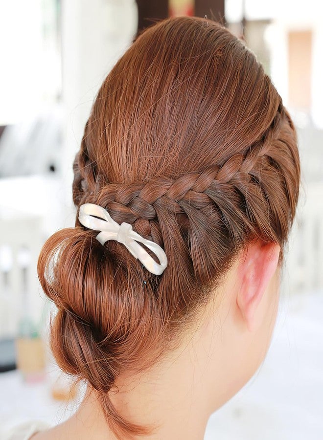 PartyKindom 2pcs French Bow Hairpin: U Shaped Hair Forks for Women -Hair Styling Tool for Buns Updos Twists - Image 5