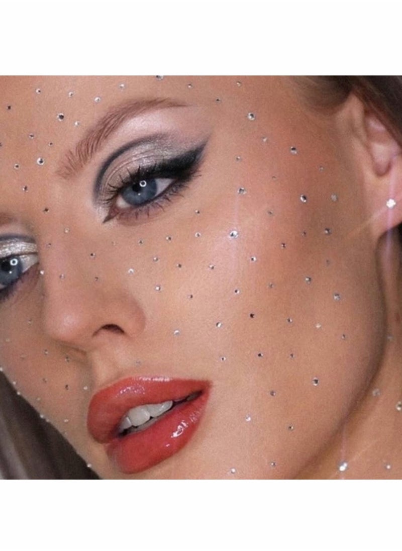 Self-Adhesive Rhinestone Face Gems - Acrylic Crystal Stickers for Makeup, Nail Art & DIY Crafts - Perfect Festival Accessories for Women