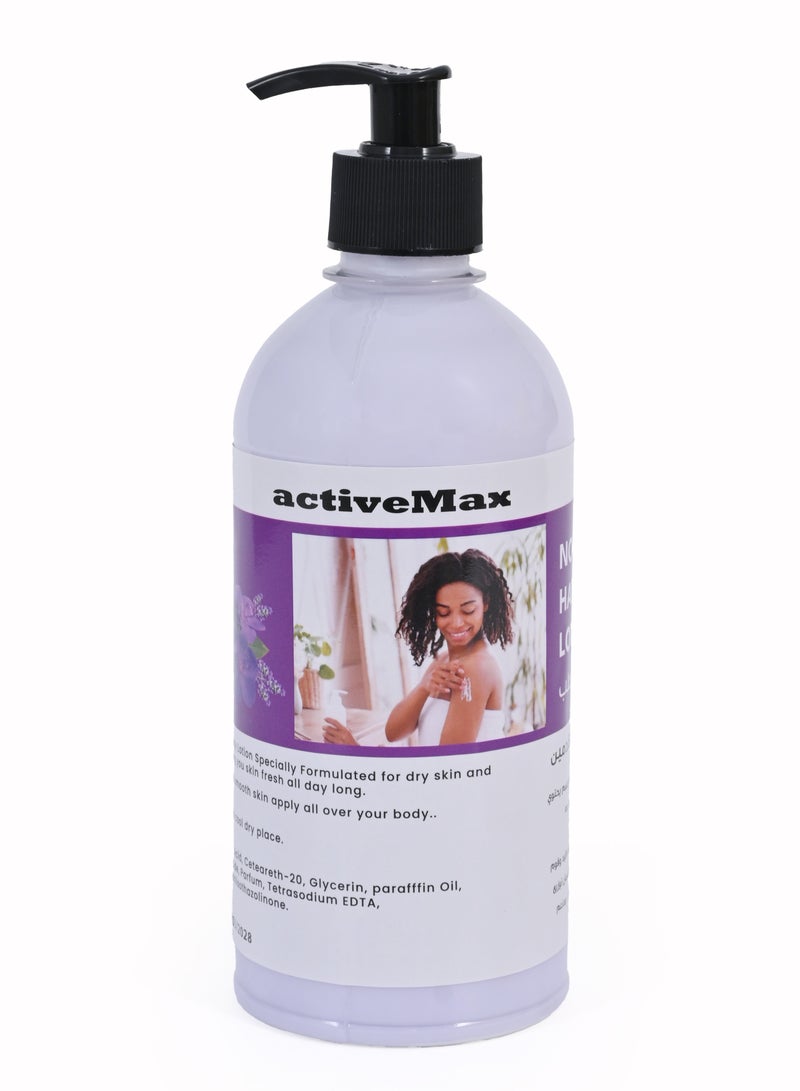 active max Nourishing and Moisturizing  Hand & Body Lotion with Pure Lavender Oil 500 ML - Image 1