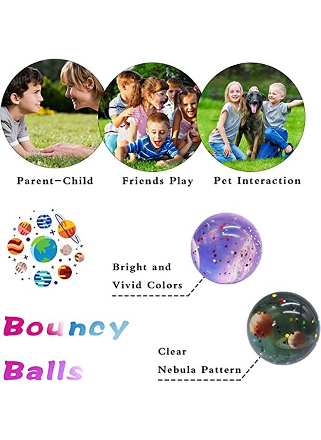 Haidue - 20 Pcs Bouncy Balls 32 mm Space Theme Bounce Rubber Balls High Bouncing Balls for Kids Party Favors Prizes Birthdays Gift - Image 1