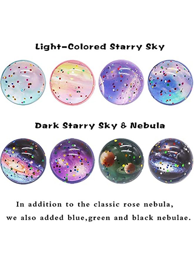 Haidue - 20 Pcs Bouncy Balls 32 mm Space Theme Bounce Rubber Balls High Bouncing Balls for Kids Party Favors Prizes Birthdays Gift - Image 1