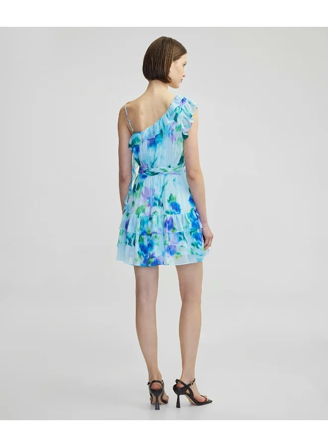ابيكول Printed Mini Dress With Ruffles