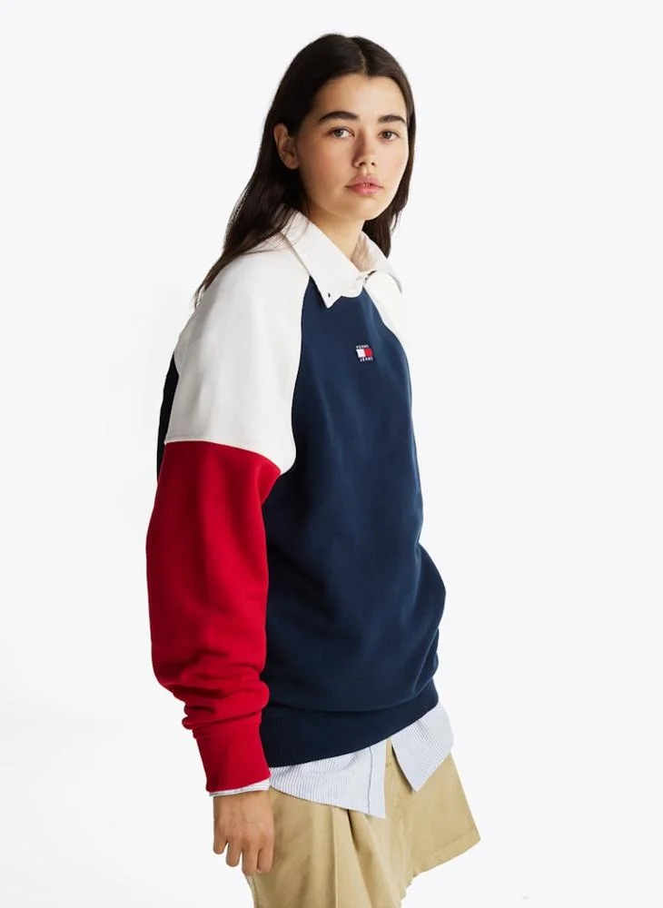 TOMMY JEANS Color Block Sweatshirt