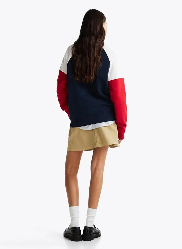 تومي جينز Color Block Sweatshirt