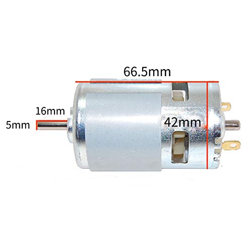CHANCS Mini Electric Motor 775 DC 12V/24V 10000/20000RPM Gear Motor with PWM Adjustable Reversible DC Motor Speed Regulator - Image 4