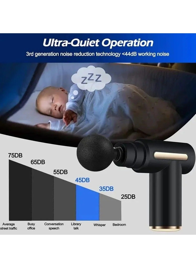 Mini Massage Gun Percussion Deep Tissues Muscle Massager Gun With 6 Speeds Massage Device Super Quiet Portable Electric Handheld Body Massager for Back Neck Pain Relief - Image 5