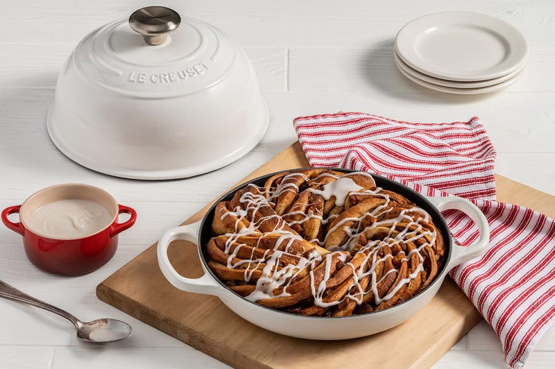 Le Creuset Le Creuset Enameled Cast Iron Bread Oven, White, 1.75 qt.  - Image 3