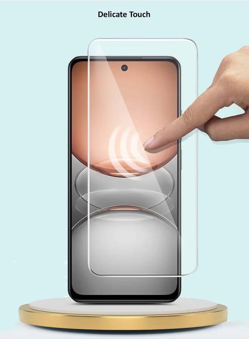 JAJEEK Xiaomi Redmi A5 4G 2025 GMAX Premium Tempered Glass Screen Protector with Curved Edges, 9H Hardness, 2.5D Ultra-Thin Design, Scratch and Shatter Resistance, Full HD Transparency, Easy to Apply - Image 3