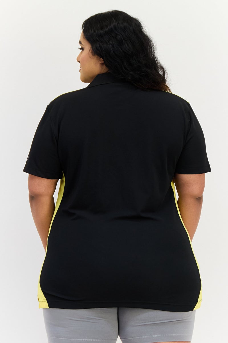 Reebok Women Sportswear Fit Short Sleeves Training Polo Shirt, Multicolor - Image 3