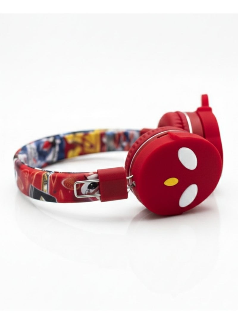 Portbae Kids Wireless Foldable Over-Ear Headphones AH-906V ,Comfortable wireless headphones for kids with over-ear design, clear sound, and a lightweight build—perfect for school, learning, and entertainment. - Image 2