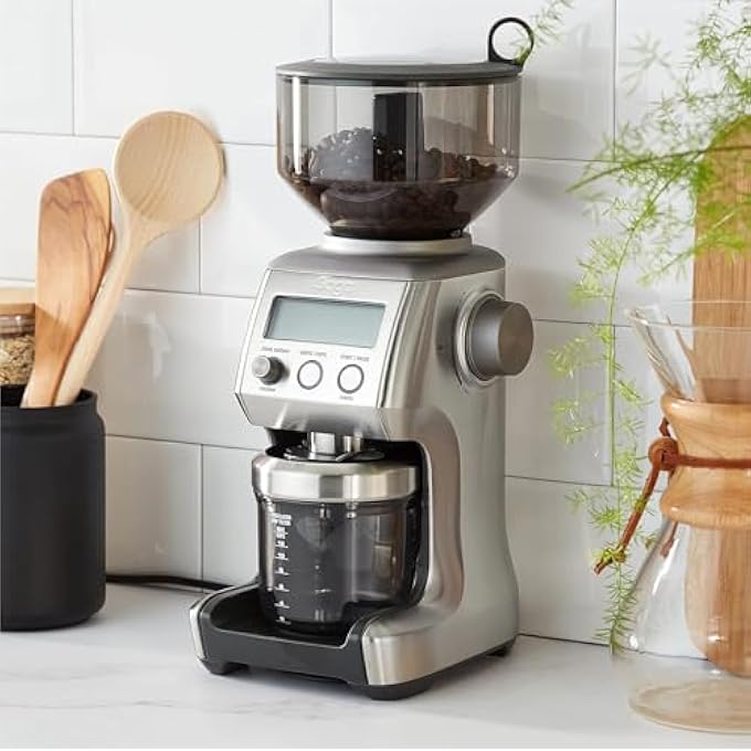 سيج مطحنة القهوة Smart Grinder Pro Conical Burr مع 60 إعداد طحن أوتوماتيكي قابل للبرمجة من الفولاذ المقاوم للصدأ المصنوع من الفولاذ المقاوم للصدأ في UAE إصدار لمدة سنتين ضمان الشركة المصنعة - Image 2