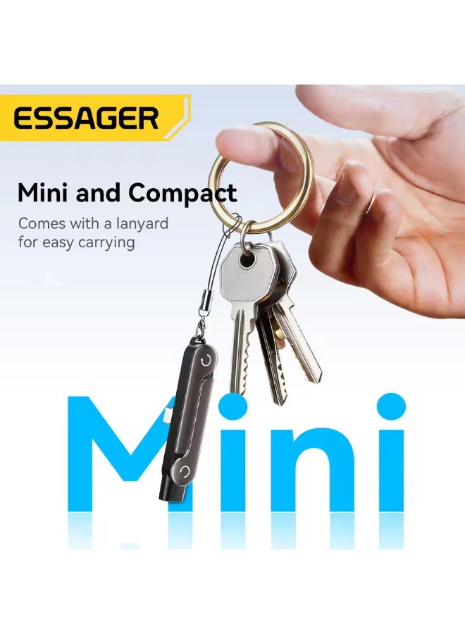 Essager 240W Type C Adapter 90 Degree Foldable OTG Adapter Type C Female to Type-c Male Converter - Image 4
