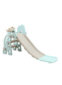 MaBaby Foldable Children's Slide Independent Playground Entertainment Slide Baby Multifunctional Climbing Slide Toy Set Easy To Assemble Suitable For Indoor And Outdoor Children With Basketball Stand  - Image 1