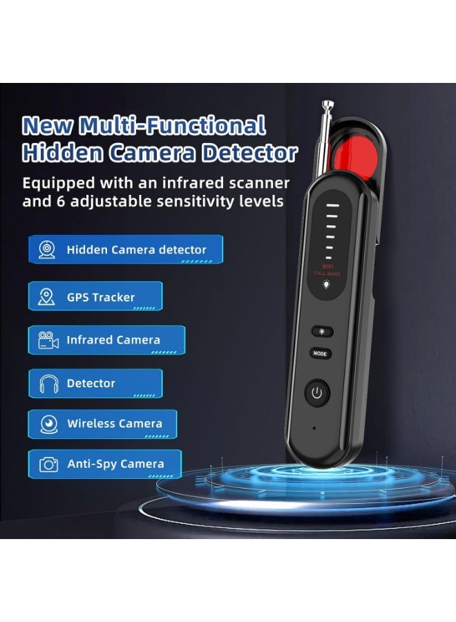 X-level Portable Hidden Camera Detector, Bug Detector, GPS Finder, Anti Spy Wireless Signal Scanner, Infrared Camera Detector, Listening Device Detector for Home,Office,Travel,Car - Image 5