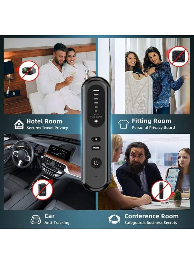 X-level Portable Hidden Camera Detector, Bug Detector, GPS Finder, Anti Spy Wireless Signal Scanner, Infrared Camera Detector, Listening Device Detector for Home,Office,Travel,Car - Image 4