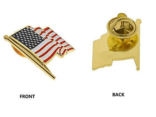 TONOS 12 American Flag Lapel Pins -The Stars and Stripes Lapel Pin American Pride Flag Pins Made in USA - Image 5
