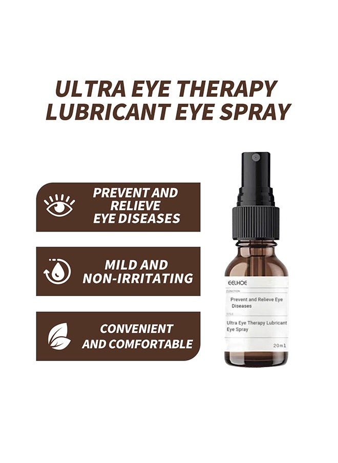 EELHOE - Lubricant Eye Spray 20ml Prevent and Relieve Eye Diseases, Eye Care Lubricating Spray Relieve Eye Fatigue Dry Eyes Eye Care Spray Provide Soothing Relief for Tired, Dry, and Irritated Eyes - Image 1