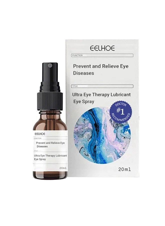 EELHOE - Lubricant Eye Spray 20ml Prevent and Relieve Eye Diseases, Eye Care Lubricating Spray Relieve Eye Fatigue Dry Eyes Eye Care Spray Provide Soothing Relief for Tired, Dry, and Irritated Eyes - Image 1