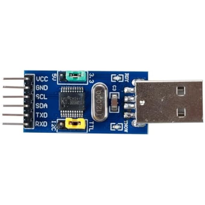 rayihni CH341T DOWNLOADER TOOL USB TO I2C IIC UART USB TO TTL CONVERT ADAPTER SERIAL DOWNLOADER FOR STC STM PIC - Image 3